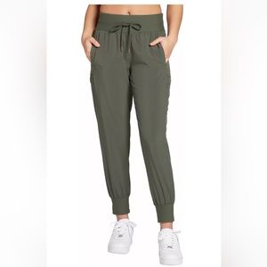 Calia Women's Olive Green Journey Cargo Pocket Jogger Pants Sz L